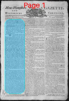 Page thumbnail for The New Hampshire Gazette And Historical Chronicle
