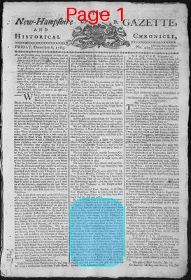 Page thumbnail for The New Hampshire Gazette And Historical Chronicle