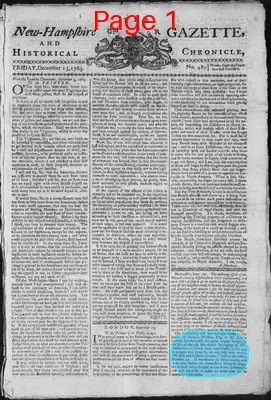 Page thumbnail for The New Hampshire Gazette And Historical Chronicle