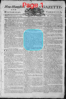 Page thumbnail for The New Hampshire Gazette And Historical Chronicle