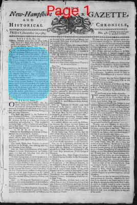Page thumbnail for The New Hampshire Gazette And Historical Chronicle