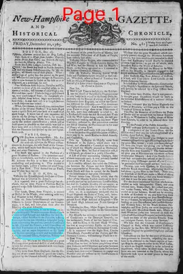 Page thumbnail for The New Hampshire Gazette And Historical Chronicle