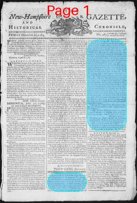 Page thumbnail for The New Hampshire Gazette And Historical Chronicle