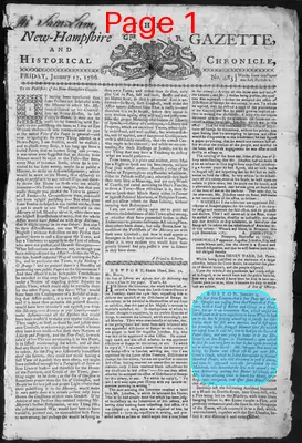Page thumbnail for The New Hampshire Gazette And Historical Chronicle