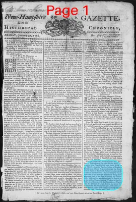 Page thumbnail for The New Hampshire Gazette And Historical Chronicle