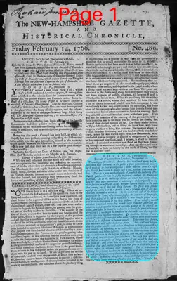 Page thumbnail for The New Hampshire Gazette And Historical Chronicle