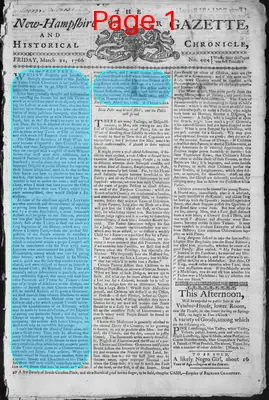 Page thumbnail for The New Hampshire Gazette And Historical Chronicle