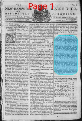 Page thumbnail for The New Hampshire Gazette And Historical Chronicle