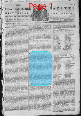 Page thumbnail for The New Hampshire Gazette And Historical Chronicle