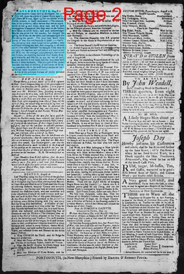 Page thumbnail for The New Hampshire Gazette And Historical Chronicle