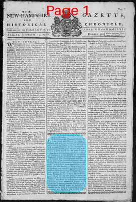 Page thumbnail for The New Hampshire Gazette And Historical Chronicle