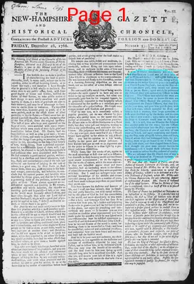 Page thumbnail for The New Hampshire Gazette And Historical Chronicle