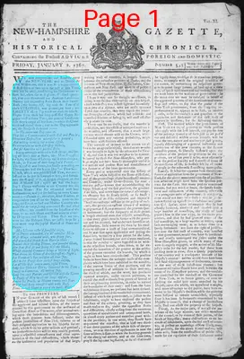 Page thumbnail for The New Hampshire Gazette And Historical Chronicle