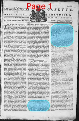 Page thumbnail for The New Hampshire Gazette And Historical Chronicle