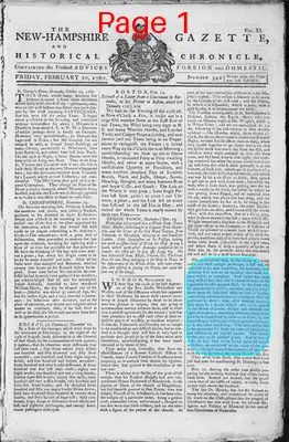 Page thumbnail for The New Hampshire Gazette And Historical Chronicle