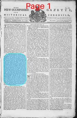 Page thumbnail for The New Hampshire Gazette And Historical Chronicle