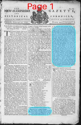 Page thumbnail for The New Hampshire Gazette And Historical Chronicle