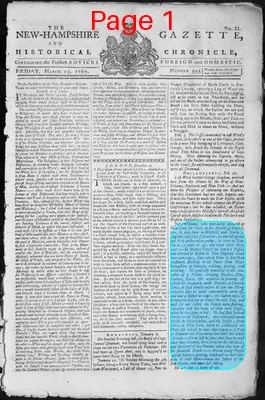 Page thumbnail for The New Hampshire Gazette And Historical Chronicle