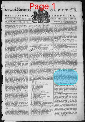 Page thumbnail for The New Hampshire Gazette And Historical Chronicle