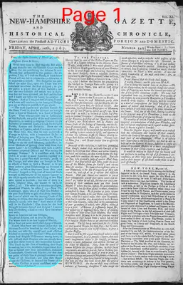 Page thumbnail for The New Hampshire Gazette And Historical Chronicle