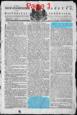 Page thumbnail for The New Hampshire Gazette And Historical Chronicle
