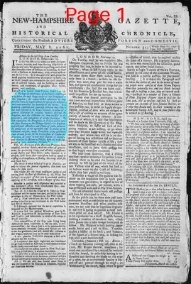 Page thumbnail for The New Hampshire Gazette And Historical Chronicle