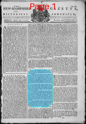 Page thumbnail for The New Hampshire Gazette And Historical Chronicle
