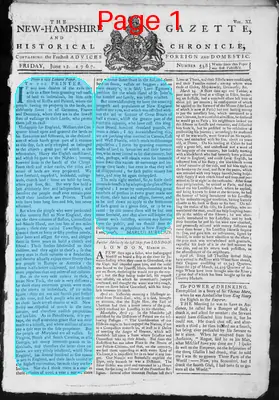 Page thumbnail for The New Hampshire Gazette And Historical Chronicle