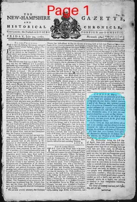Page thumbnail for The New Hampshire Gazette And Historical Chronicle