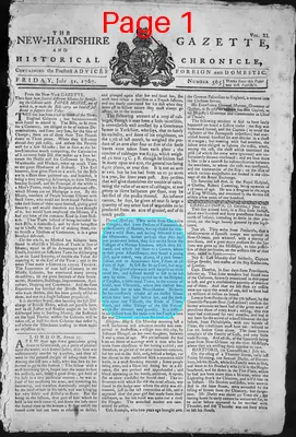 Page thumbnail for The New Hampshire Gazette And Historical Chronicle