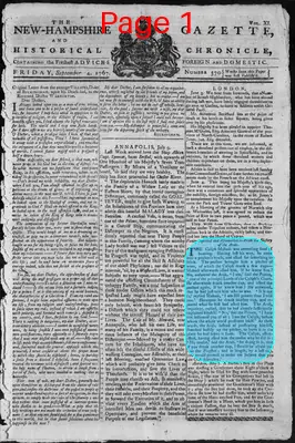 Page thumbnail for The New Hampshire Gazette And Historical Chronicle