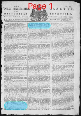 Page thumbnail for The New Hampshire Gazette And Historical Chronicle