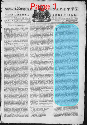 Page thumbnail for The New Hampshire Gazette And Historical Chronicle