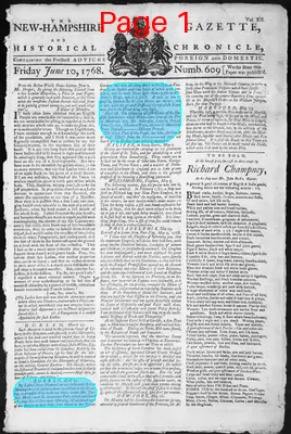 Page thumbnail for The New Hampshire Gazette And Historical Chronicle