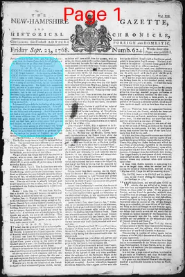 Page thumbnail for The New Hampshire Gazette And Historical Chronicle