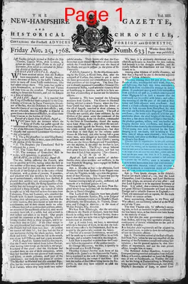 Page thumbnail for The New Hampshire Gazette And Historical Chronicle