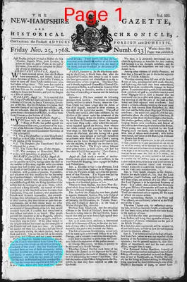 Page thumbnail for The New Hampshire Gazette And Historical Chronicle