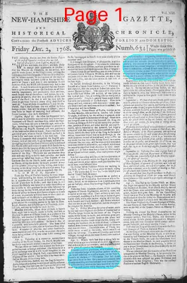 Page thumbnail for The New Hampshire Gazette And Historical Chronicle