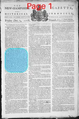 Page thumbnail for The New Hampshire Gazette And Historical Chronicle