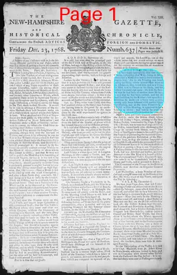 Page thumbnail for The New Hampshire Gazette And Historical Chronicle
