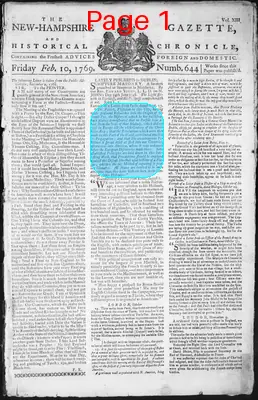 Page thumbnail for The New Hampshire Gazette And Historical Chronicle