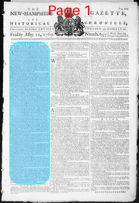 Page thumbnail for The New Hampshire Gazette And Historical Chronicle