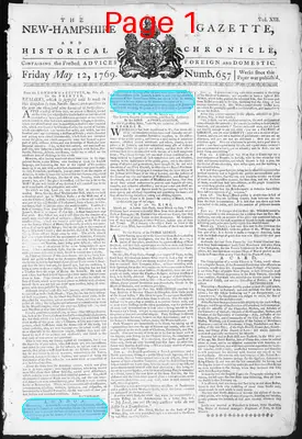 Page thumbnail for The New Hampshire Gazette And Historical Chronicle