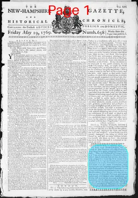 Page thumbnail for The New Hampshire Gazette And Historical Chronicle