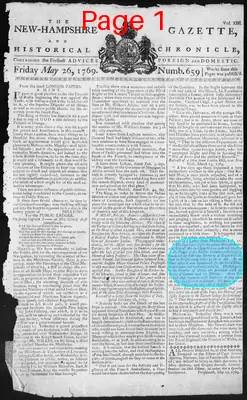 Page thumbnail for The New Hampshire Gazette And Historical Chronicle