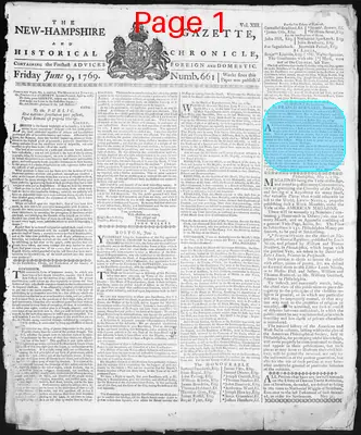 Page thumbnail for The New Hampshire Gazette And Historical Chronicle