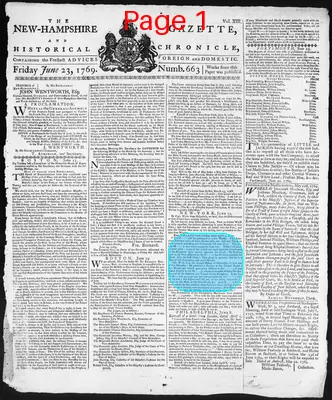 Page thumbnail for The New Hampshire Gazette And Historical Chronicle