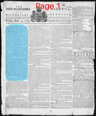 Page thumbnail for The New Hampshire Gazette And Historical Chronicle