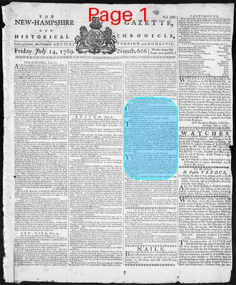 Page thumbnail for The New Hampshire Gazette And Historical Chronicle