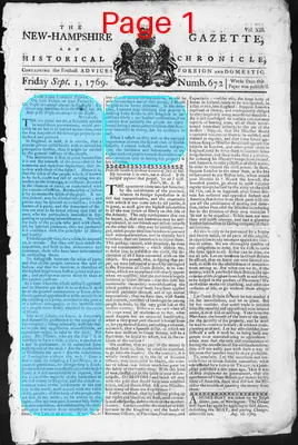 Page thumbnail for The New Hampshire Gazette And Historical Chronicle